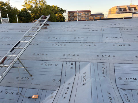 名古屋市での屋根葺き替え工事