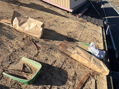 関市での屋根葺き替え工事