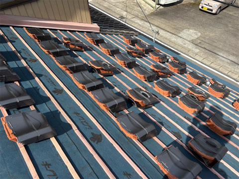 関市での屋根葺き替え工事