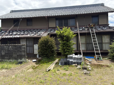 犬山市での屋根葺き替え工事