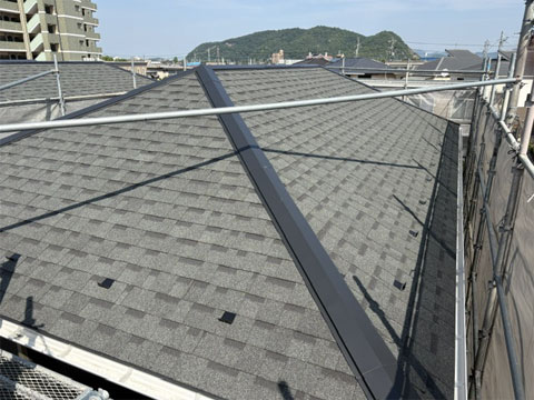 カバー工法での屋根工事