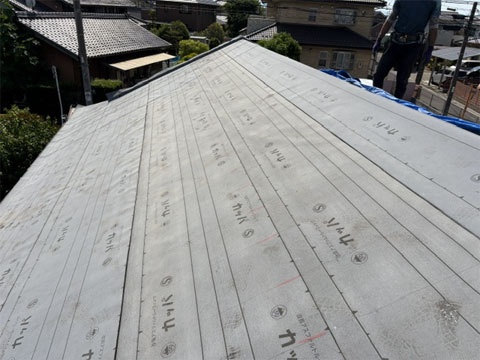 各務原市での屋根葺き替え工事