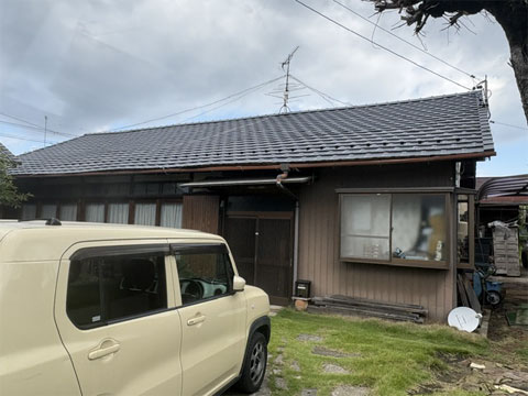 江南市での屋根葺き替え工事